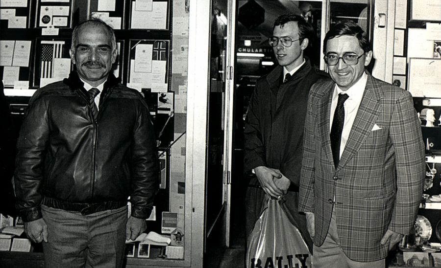 S.M. König Hussein I. von Jordanien, DI Christian Lintl, Dr. Franz Huber-Pock