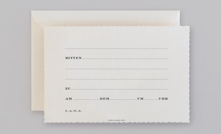 Einladungskarten mit Vordruck bei Huber & Lerner