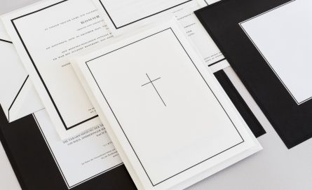 Trauerparten, Todesanzeigen und Totenbildchen bei Huber & Lerner