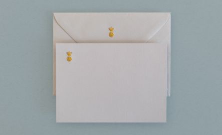 Briefpapier mit Goldprägung bei Huber & Lerner