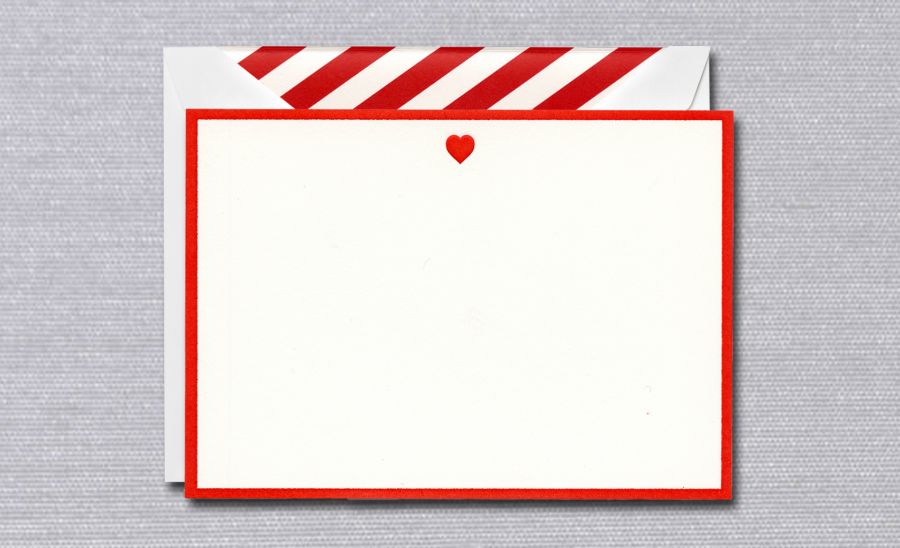 Grußkarten von Crane mit Herz