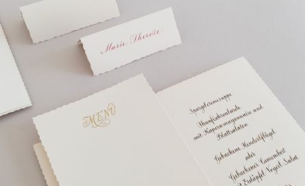 Menükarten und Tischkarten bei Huber & Lerner