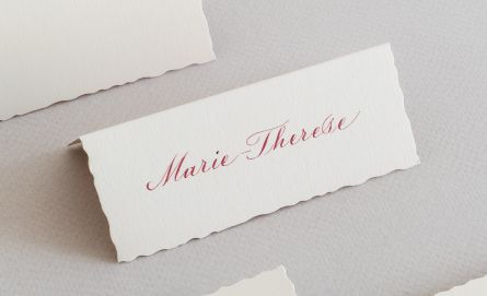 Tischkarten bei Huber & Lerner