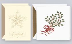 Edle Weihnachtskarten mit Prägung