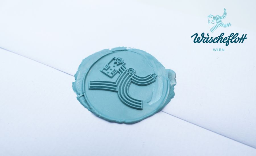 Individuelle Gravur mit Firmenlogo für Petschaft