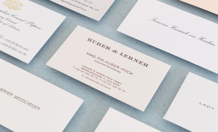Business cards by Huber & Lerner