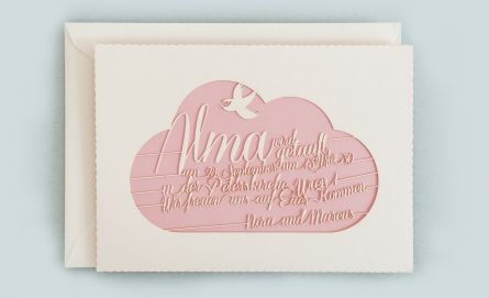 Taufanzeigen und Einladungen bei Huber & Lerner