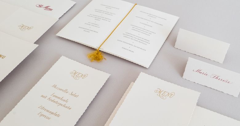 Menükarten und Tischkarten bei Huber & Lerner