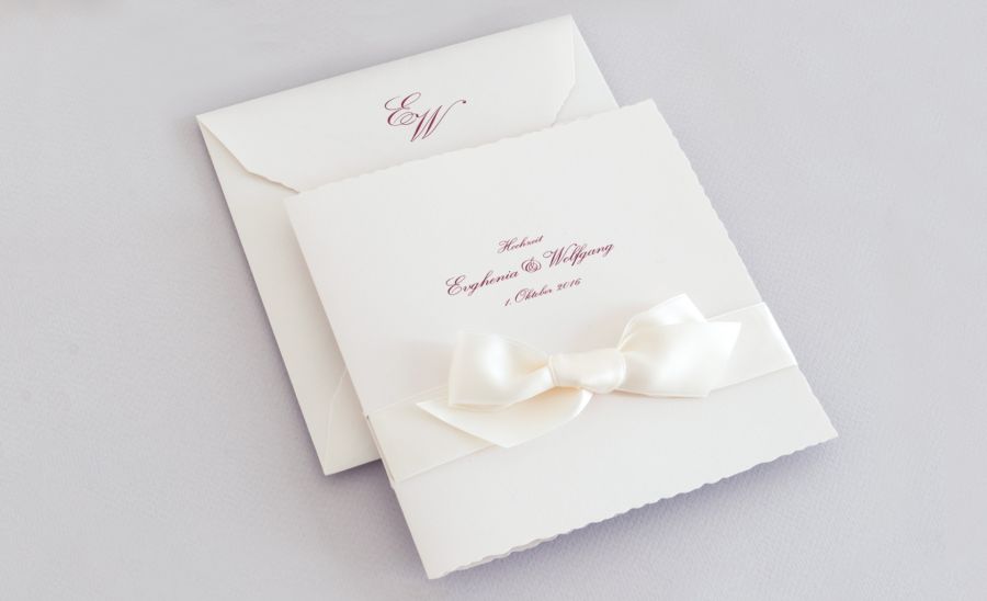 Vermählungsanzeigen und Hochzeitseinladungen