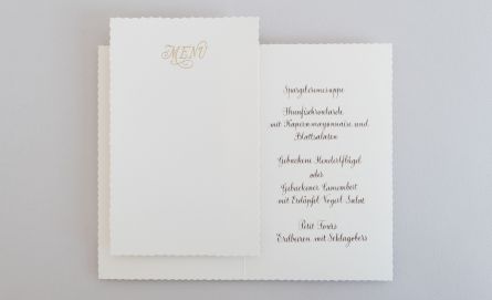 Menükarten und Tischkarten bei Huber & Lerner