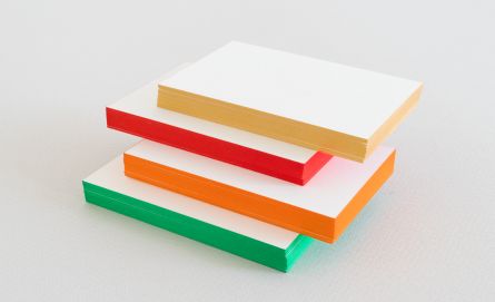 Visitkarten mit Farbschnitt