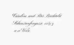 Schriftmuster "Anglaise klassisch"