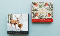 Weihnachtskarten in der Box