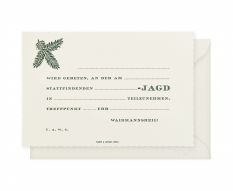 Einladungskarte Jagd