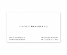 Visitkarten mit Druck