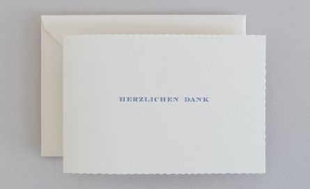 Dankkarten bei Huber & Lerner