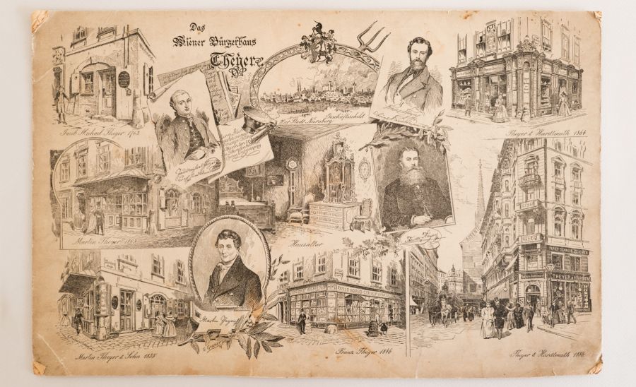 Alte Ansichten des Portales von Theyer & Hardtmuth