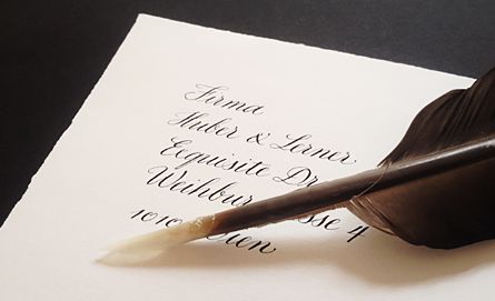 Kalligraphie bei Huber & Lerner